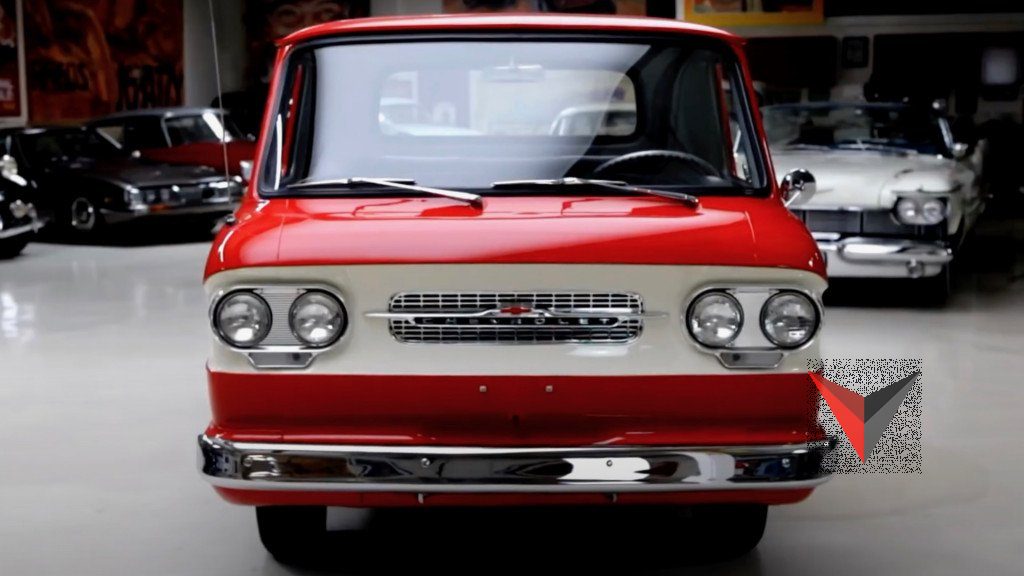 1961 chevrolet corvair ramp side pickup featured on jay lenos garage