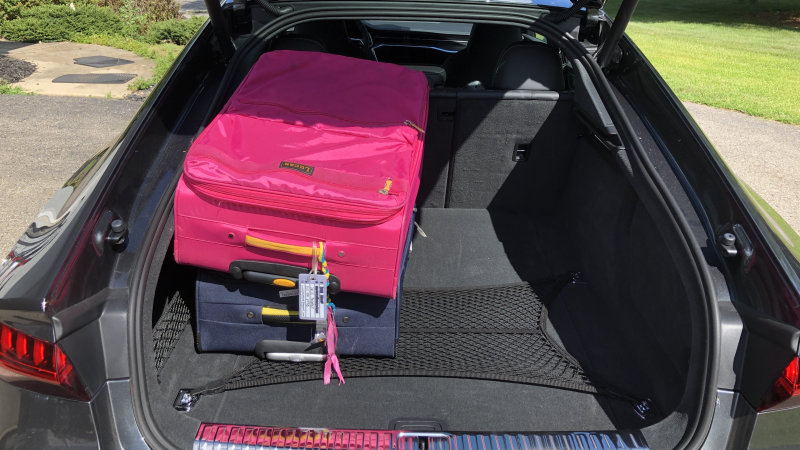 2020 Audi A7 Luggage Test Cargo space suitcases photos 3