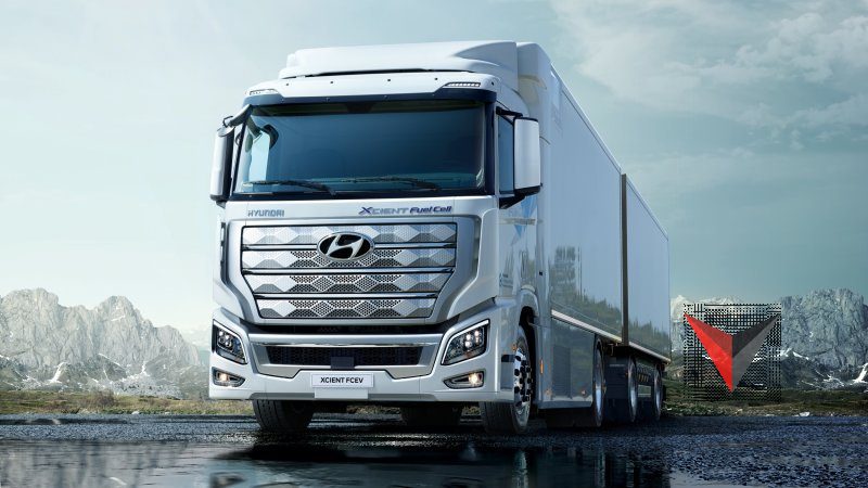 hyundai ships xcient fuel cell heavy duty truck to europe