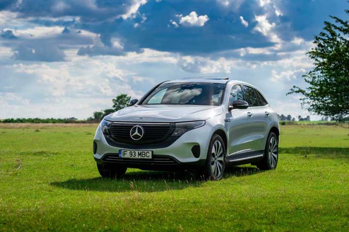 mercedes eqc electric suv test drive 61