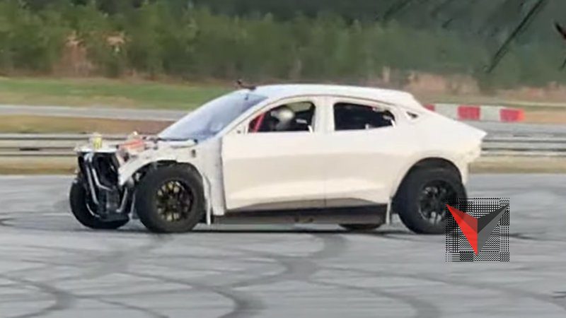 mystery ford mustang mach e track car prototype spied